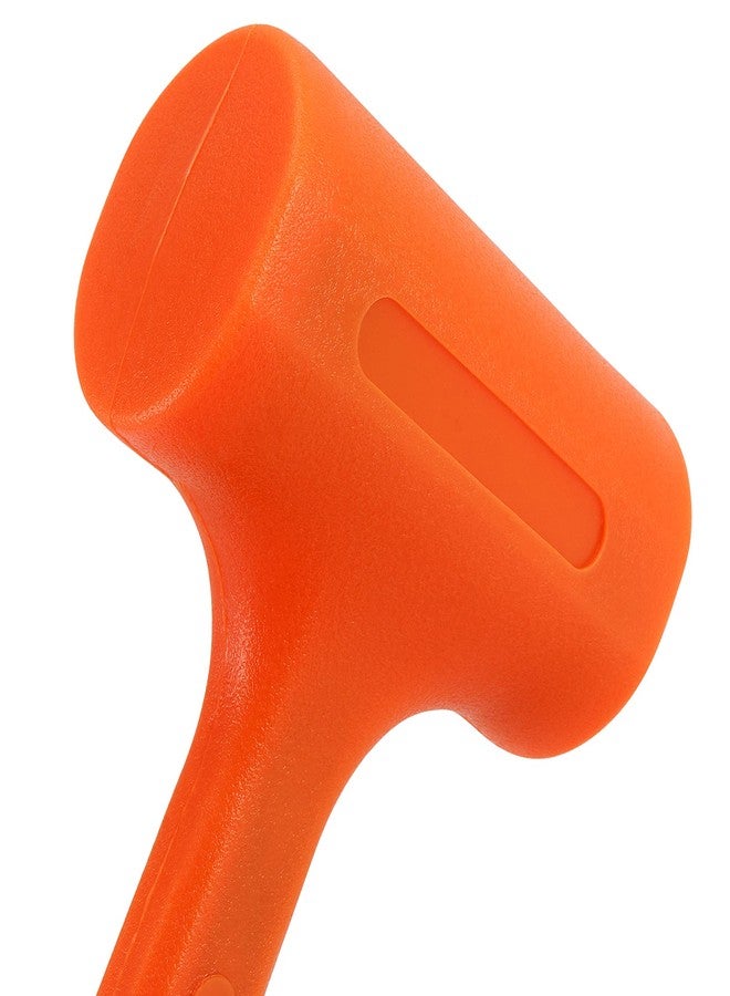 MUKLEI 2 Piece 4 Lb 14" x 5.3" Dead Blow Hammer Orange, Durable Rebound Resistant Dead Blow Hammer with Non-Slip Grip, Non-Marring Dead Blow Mallet - Image 3