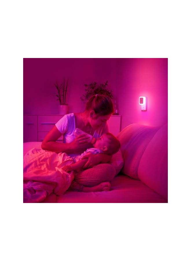 The Bros Night Light, Night Lights Plug into Wall [4 Pack], Nightlight Night Light for Kids, Plug in Night Light for Adults Bedroom Soft for Kids Bedroom, Bathroom, Hallway, Kitchen Auto-On/Off (Pink) - Image 5