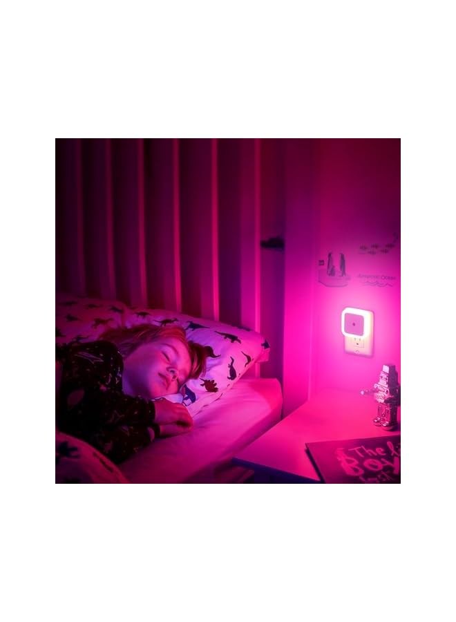 The Bros Night Light, Night Lights Plug into Wall [4 Pack], Nightlight Night Light for Kids, Plug in Night Light for Adults Bedroom Soft for Kids Bedroom, Bathroom, Hallway, Kitchen Auto-On/Off (Pink) - Image 3