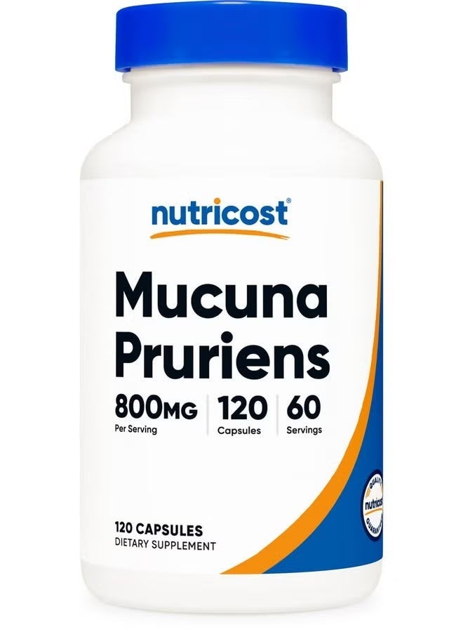 Nutricost, Mucuna Pruriens, 120 Capsules (400 mg per Capsule) - Image 1