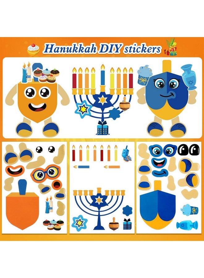 HOWAF 24-Piece Hanukkah Craft Kit - DIY Menorah Scene with Stickers for Home & Classroom Activities - Image 5