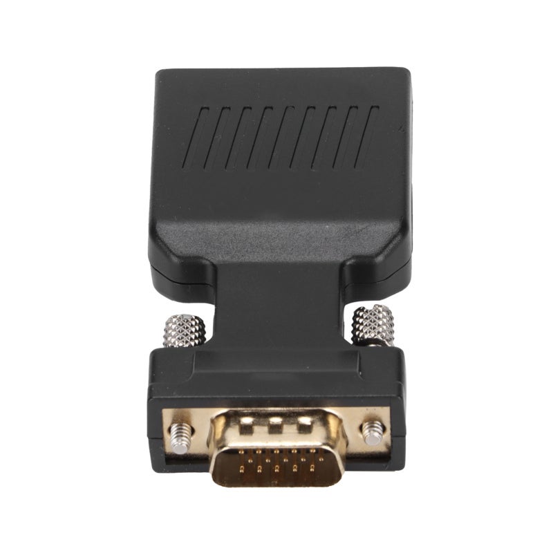 محول HDMI إلى VGA: دقة 1080P ومادة ABS - مزامنة الصوت والفيديو مع سداسية 3.5 مم، تصميم برغي متين، محول مناسب لصالات السينما المنزلية والعروض التجارية وأجهزة الكمبيوتر المكتبية والأجهزة المحمولة - Image 5