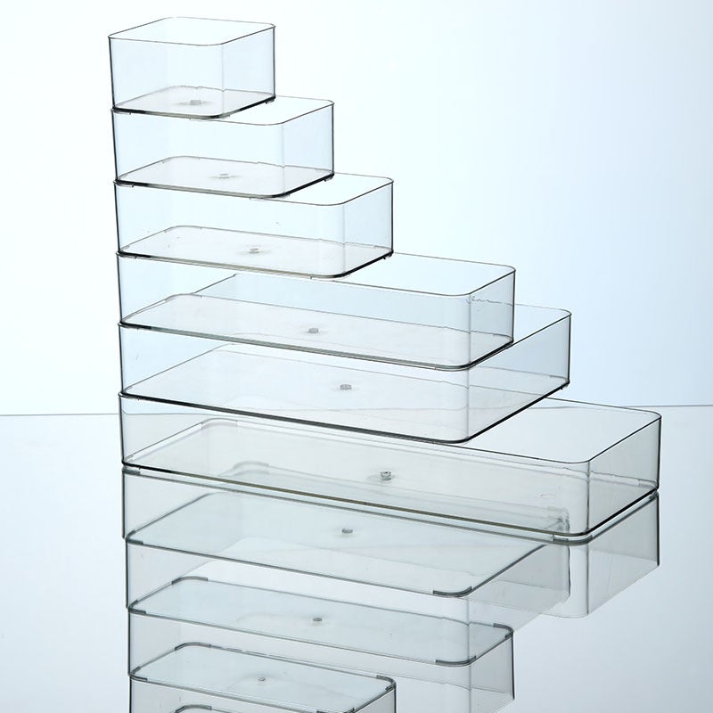 Mirror Cabinet Drawer Transparent Sundries Cosmetics Lipstick Wash Narrow Long Box With Lid Stationery Eyebrow Brush Storage Box - Image 5