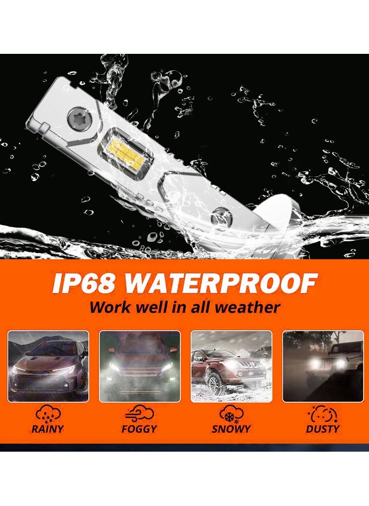 Generic 2 Pieces LED Car Headlights, 20000LM H1 No Fan, 60W High Brightness, 6000K Color Temperature, Aviation Aluminum with Excellent Heat Dissipation, 50000+ Hours Lifespan, Plug-and-Play, Left Low Right High Beam, High-Efficiency Car Bulbs（2pcs）  - Image 5