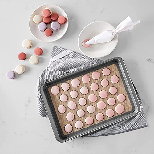 Zollyss Silicone Baking Mat 2Pcs | Non-Stick Heat-Resistant Bakeware Mat for Macarons, Pastry, Pizza & Bread | Reusable Silicone Sheet for Baking and Cooking - Image 5