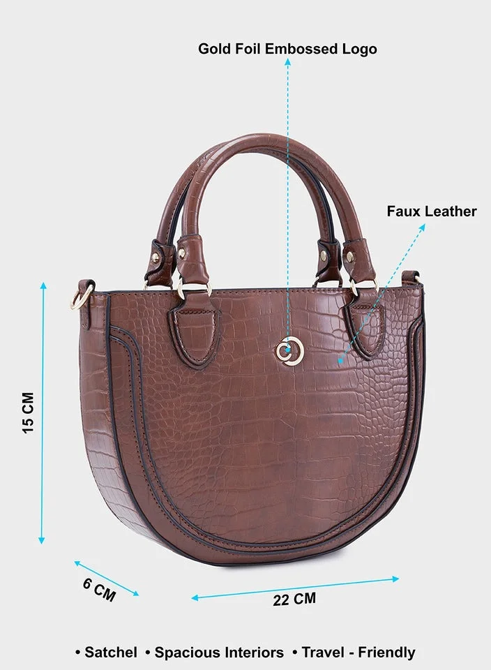 CAPRESE CAPRESE-NICOLE SATCHEL SMALL BROWN