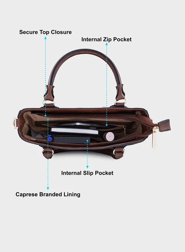 CAPRESE CAPRESE-NICOLE SATCHEL SMALL BROWN
