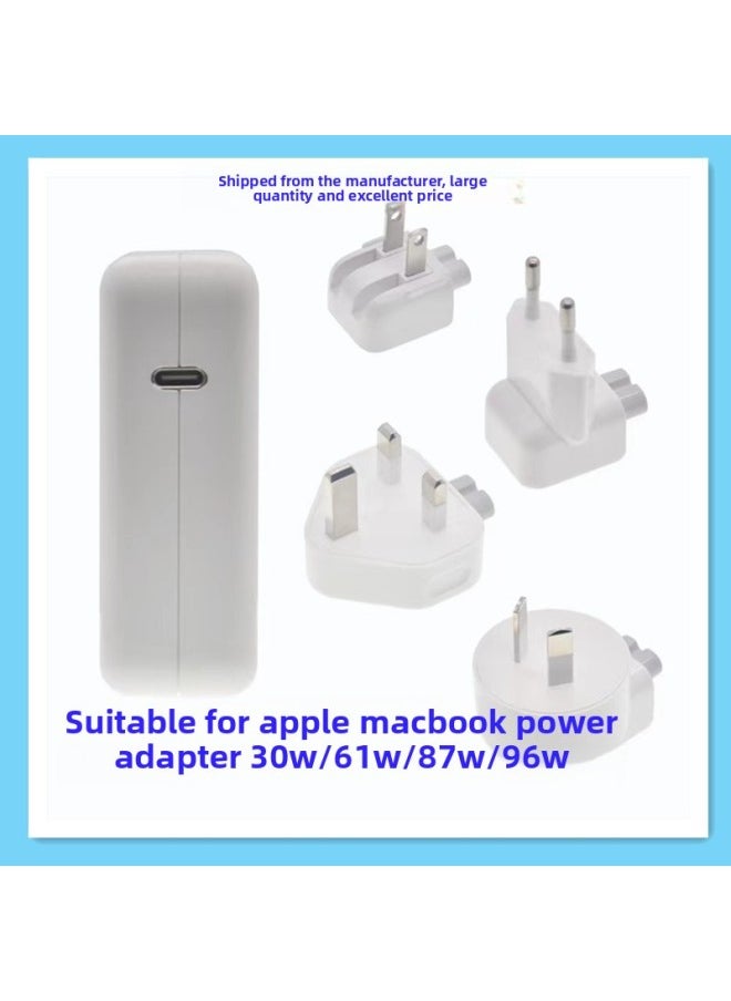 Generic - 30W 61W 87W 96W For Apple Laptop Power Adapter Macbook Computer Charger Usbc-Color:61W Complete Wiring-Specifications:European Gauge Plug - Image 1