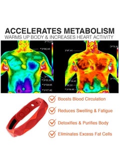 SYOSI Negative Ions Wristband, Negative Ion Anti-Static Sports Bracelet, Lymph Drainage Bracelet for Slimming, Anti-Static Silicone Sports Bracelet for Men Women  - Image 5
