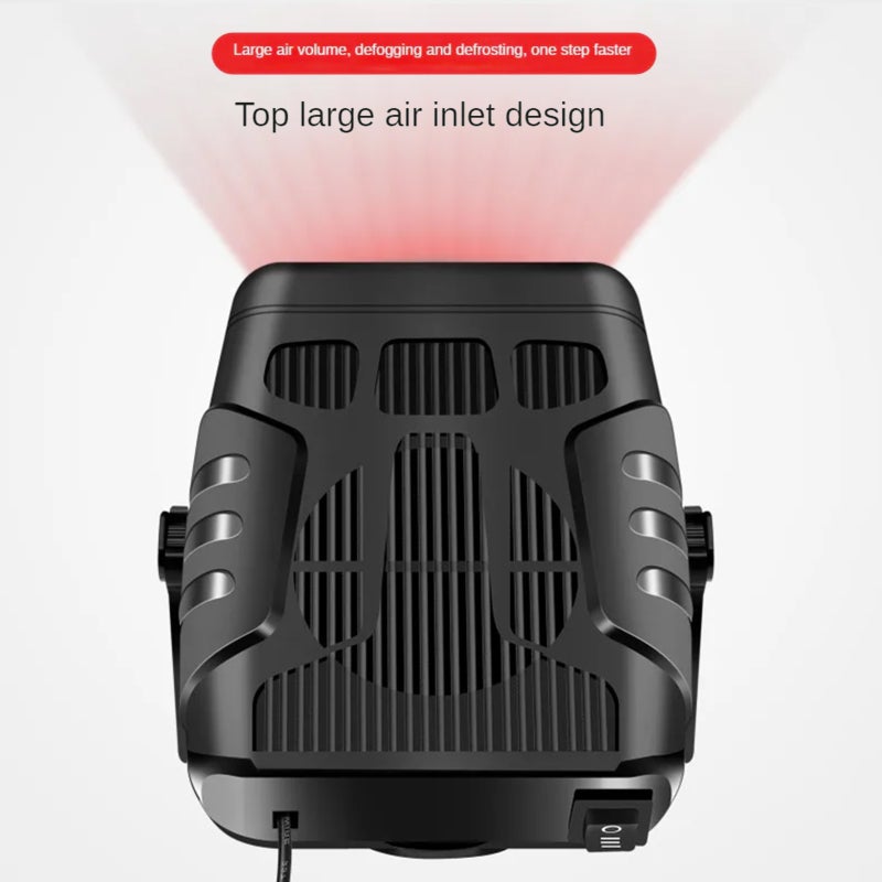 Car Heater, Multi-Function Portable Car Heater, 120W 12V Car Heater That Plugs Into Lighter, 360° Adjustment, Quick Heating Defrost and Defogging - Image 2