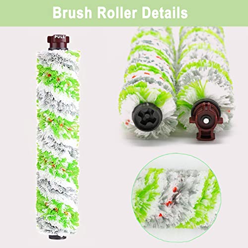 Bvhonwe 8 Pack Replacement Parts for Bissell CrossWave Pet Pro 2306A & CrossWave 1785 Series 3888A Vacuum Cleaner, 4 Pack 2460 Brush Rolls, 4 Pack 1866 Filters, Compare to Part 1613568&161-3568, 1608684 - Image 3