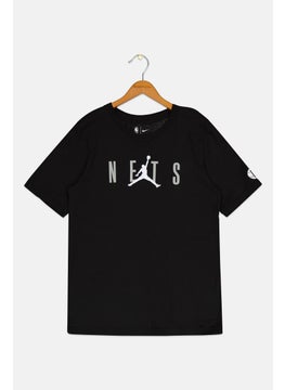 Nike Nike x NBA Kids Boy Sportswear Fit  Outdoor Short Sleeves T-Shirt, Black  - Image 1