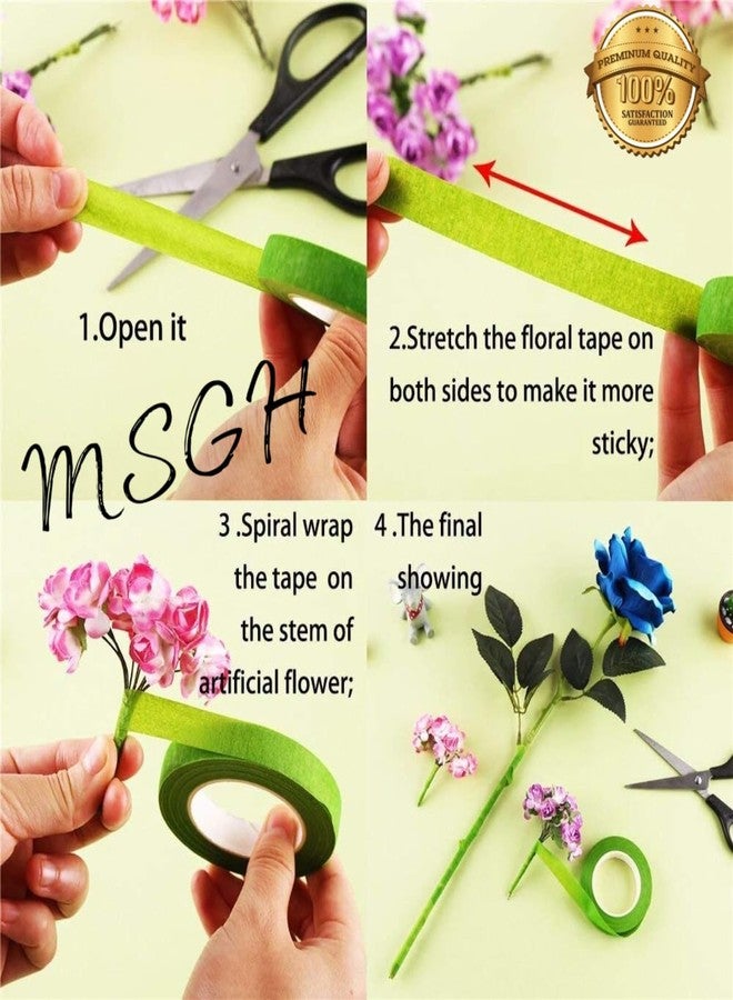 MSGH Flower Making Floral Tape,Pack of 5 Pcs (Brown) - Image 4