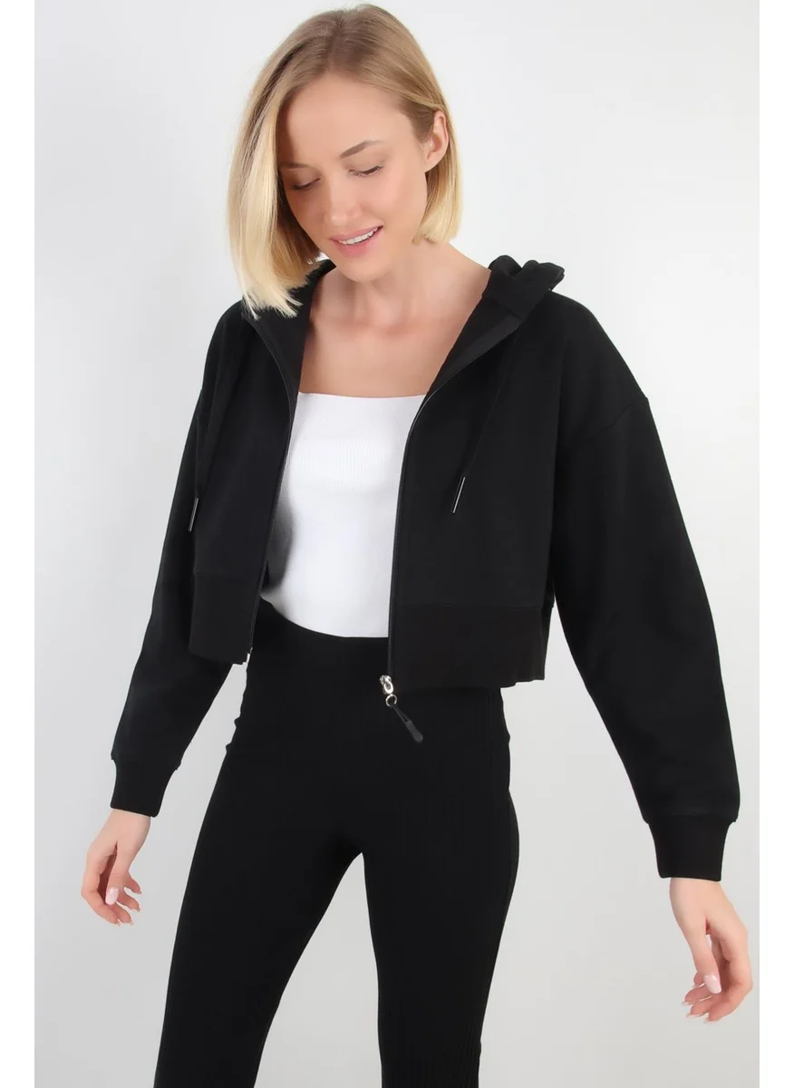 Alexander Gardi Crop Hoodie Cardigan (B20-5013)