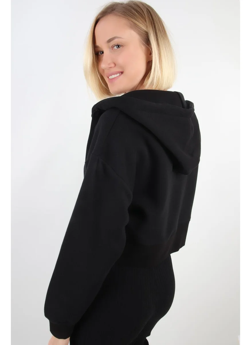 الكسندر جاردي Crop Hoodie Cardigan (B20-5013)