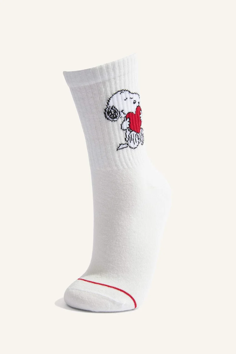 Defacto  Woman Snoopy Licensed 3 piece Long sock for Women | Best Price UAE