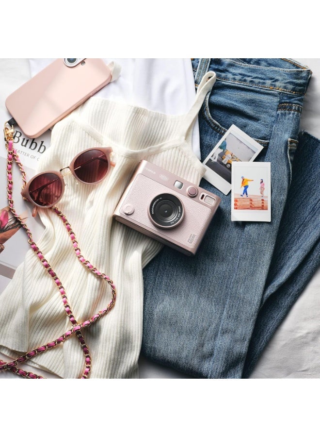 Fujifilm Instax Mini Evo Rose Camera + Pink Evo Case | Hybrid Instant Camera | Creative Filters | Bluetooth Printing | Gentle Rose Limited Edition - Image 3