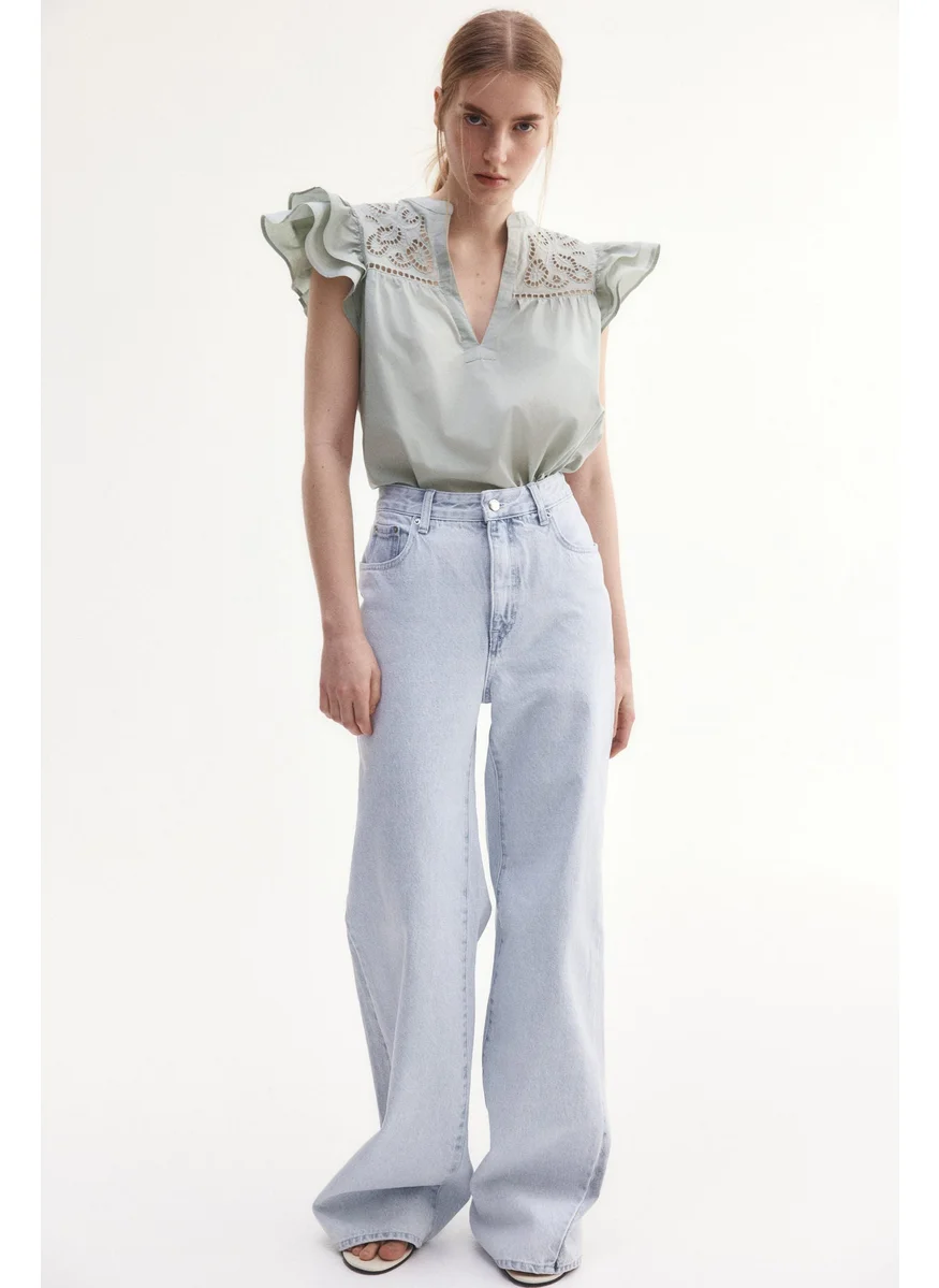 H&M Broderie Anglaise Blouse