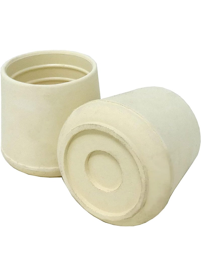 Shepherd Hardware Shepherd Hardware 9225 1-1/2-Inch Inside Diameter Rubber Leg Tips, 2-Pack, Off-White -89225  - Image 1