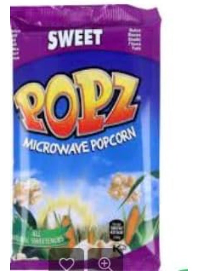 POPZ Microwave Popcorn Variety Pack, Sweet and Salty Flavours, Quick Home Snack - Image 2