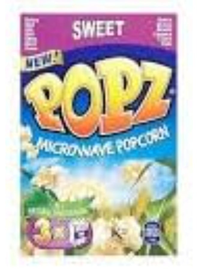 POPZ Microwave Popcorn Variety Pack, Sweet and Salty Flavours, Quick Home Snack - Image 1