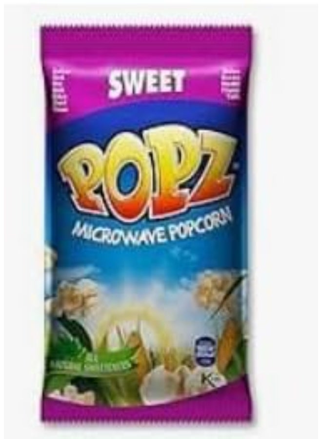 POPZ Microwave Popcorn Variety Pack, Sweet and Salty Flavours, Quick Home Snack - Image 3