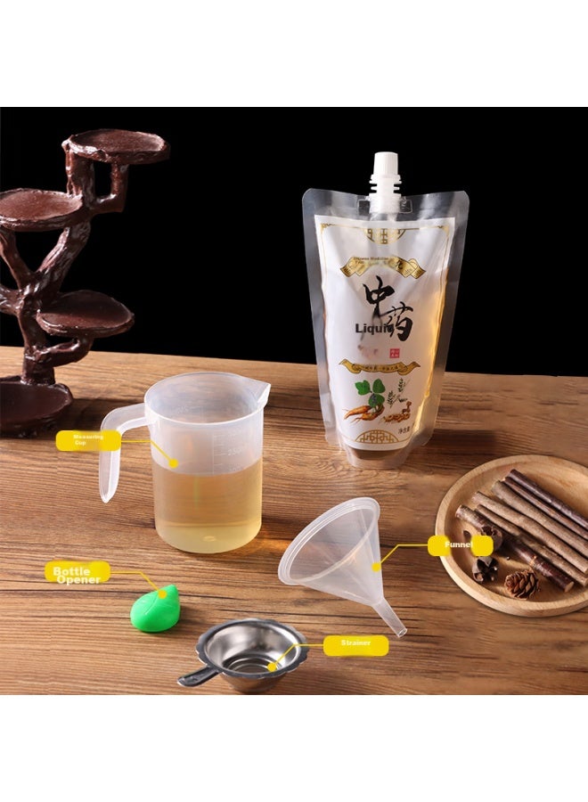 Bai Jie Baijie Chinese Herbal Medicine Bags, Sealed Bags, 350ml, 50 Pieces, Liquid Bags, Decoction Bags, Packaging Bags, Self-standing Spout Bags  - Image 4