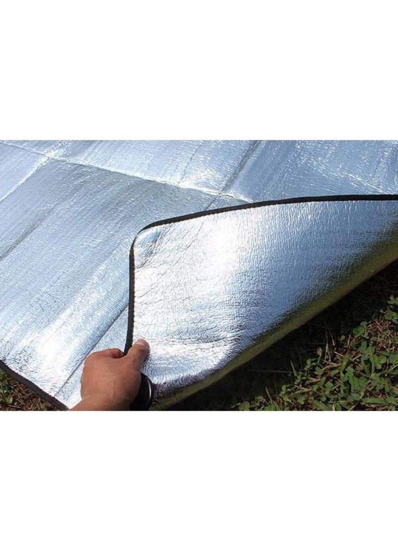 Arabest - Camping Mat Foam Foil Blanket for Camping Foam Pad Insulating Foil Mat Sleeping Tent Pad Thermal Aluminum Camping mat for Reflecting Heat - Image 1