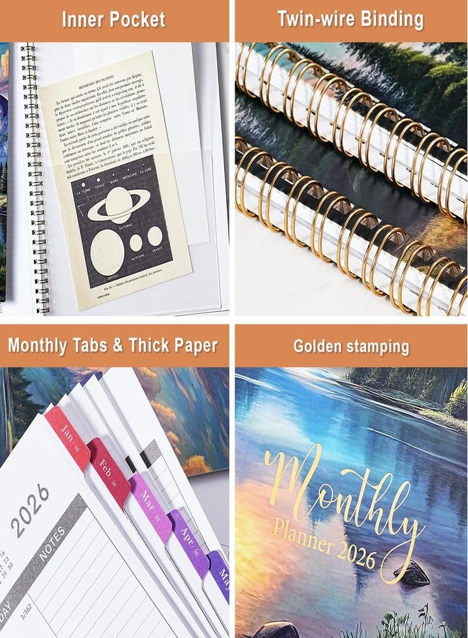 Coboll 2026 Monthly Planner - Monthly Calendar 2026 from January 2026 to December 2026, Calendar Planner 2026 with Tabs, 8.5'' x 11'' - Image 4