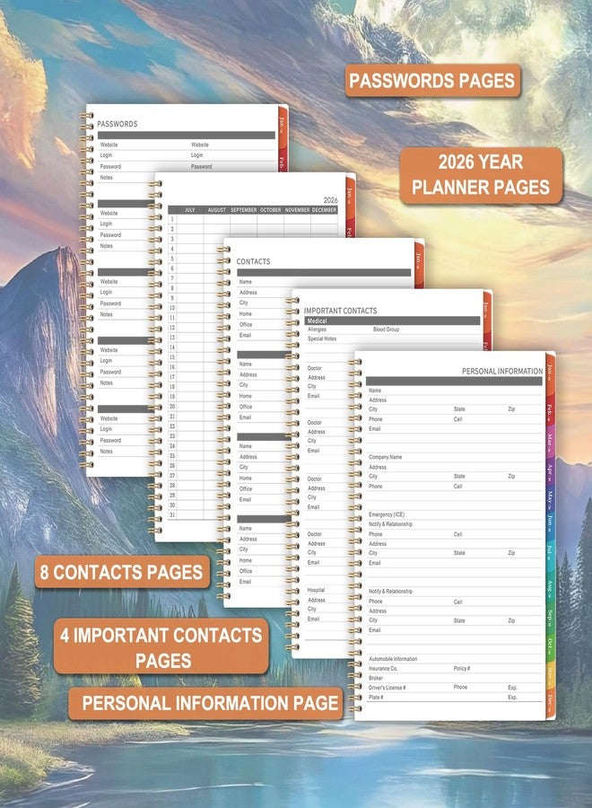 Coboll 2026 Monthly Planner - Monthly Calendar 2026 from January 2026 to December 2026, Calendar Planner 2026 with Tabs, 8.5'' x 11'' - Image 5