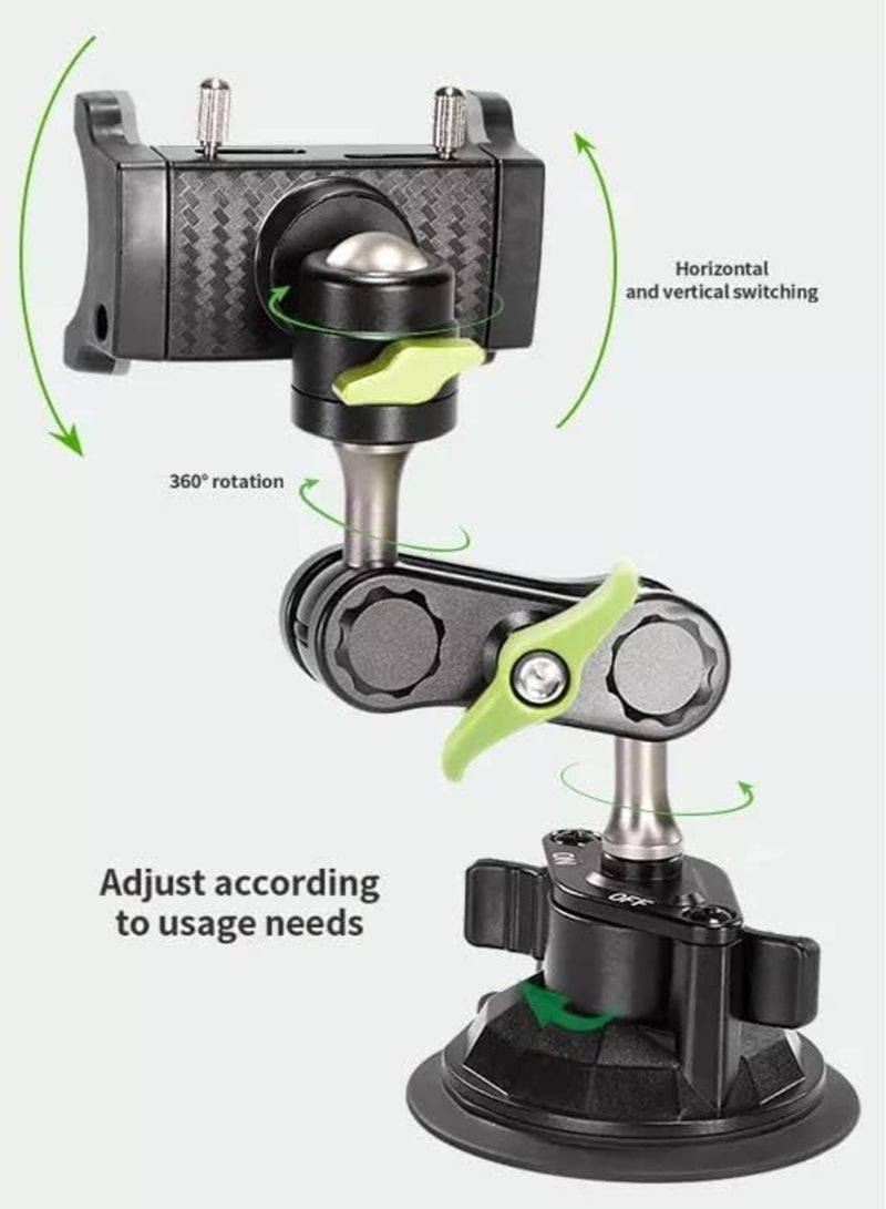 Universal 360° Rotating Phone Holder with Strong Suction Cup for Car Dashboard  Windshield - Image 2