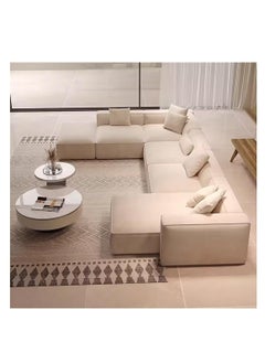Poppins Home Poppins HOME Classic U Shape Sofa Set Modern Waterproof Fabric Couch  - Image 3
