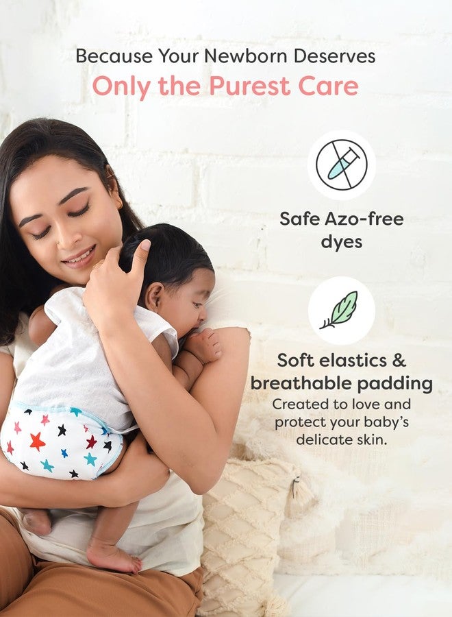 SuperBottoms DryFeel Baby Langot 0-6 months l Organic Cotton Modern Baby Nappy l Mess-free Langot with Gentle Elastics l Super DryFeel Top Layer l Diaper-free Time Essential | 3 Pack - Image 3