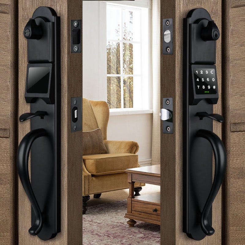 HISAFE Keyless Entry Door Lock with Handle Set Electronic Smart Exterior Door Handleset with Keypad Right Hand - Image 2
