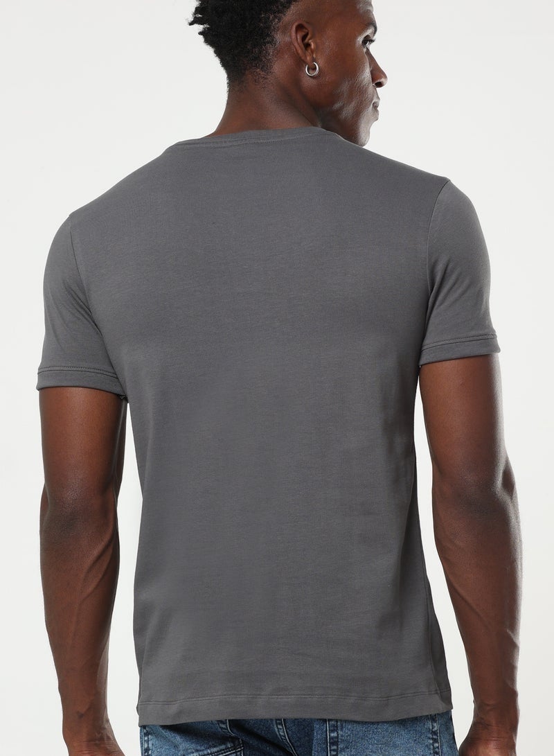 2 Pack Premium Men's T-Shirt 100% Organic Cotton Super Combed Biowash Crew Neck Soft Breathable 180 GSM - Image 3