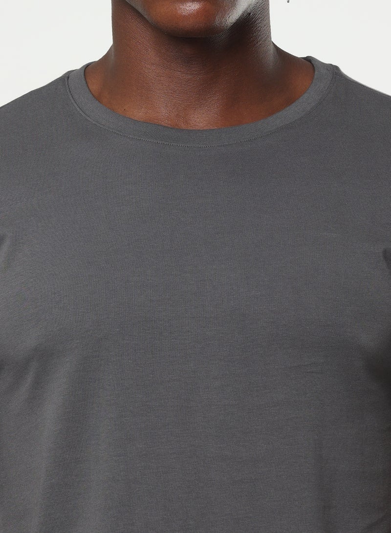 2 Pack Premium Men's T-Shirt 100% Organic Cotton Super Combed Biowash Crew Neck Soft Breathable 180 GSM - Image 2