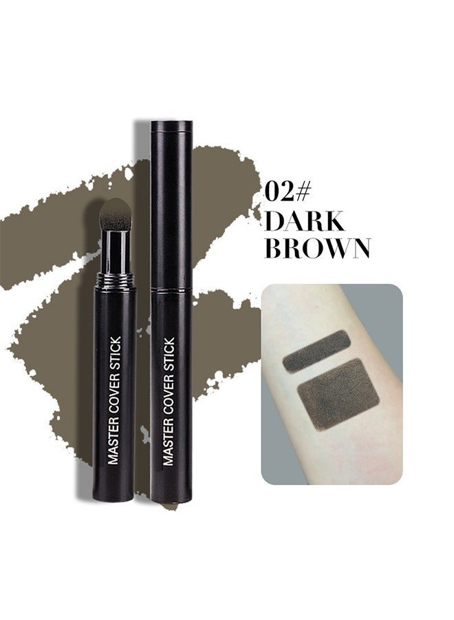 BSIMONE Hairline Shadow Pen Master Cover Stick-Powder Hair Root Touch Up,Hair Filler Volumizing Powder Fill In Receding Hair Lines Bald Spots Wide Parts Forehead Side(#02Dark Brown) - Image 2