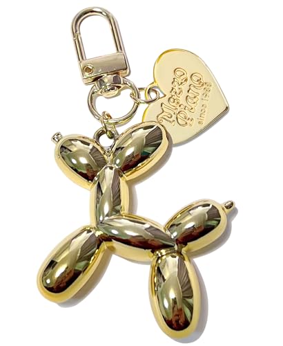 LAEKOU Jelly Balloon Dog Design Keychain for Women, Cute Girls Key Chain, Bag Charms Accessories for Car Purse Backpack - Image 1