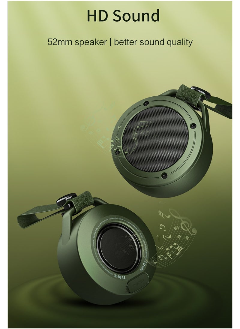 Recci Portable Bluetooth Speaker with Lanyard, 52mm Speaker HD Sound Quality, Powerful Base, 60 Day Standby Time, Bluetooth 5.3, Ultra-Portable Speaker, Small Wireless Speaker for Outdoor, Gift Ideas  - Image 4