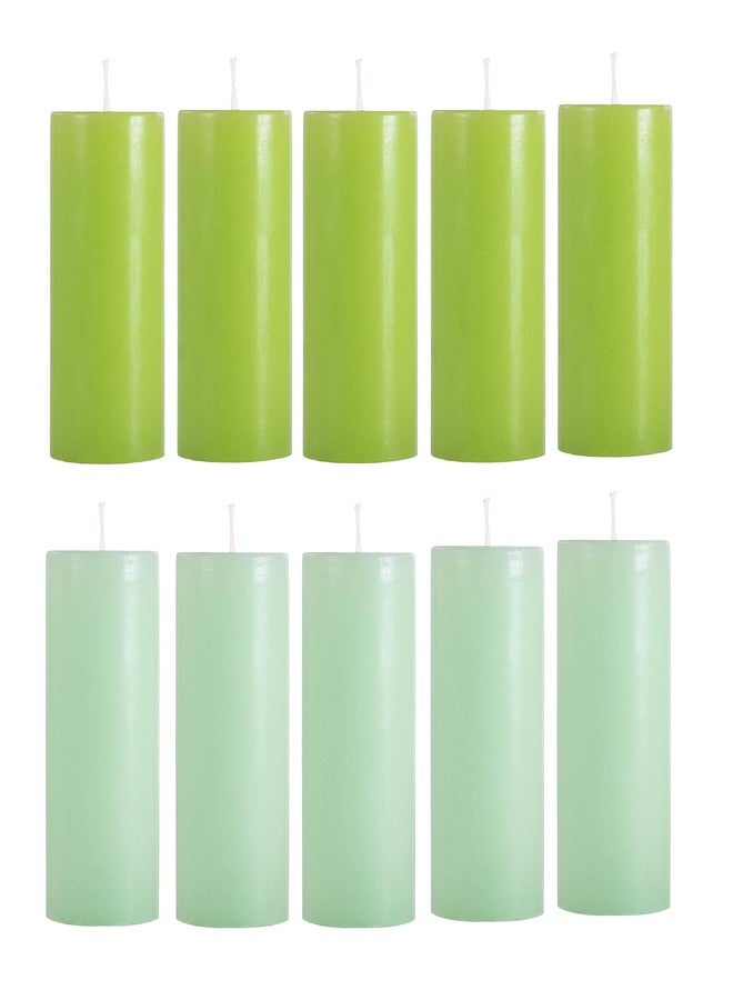 Stone & Feather Combo Pack Lemon Grass & Ocean Breeze Scented Pillar Candles, Pack of 5, Burning Time- 10-12 Hours, for Home Decoration, Diwali, Christmas, Wedding, Anniversary - Image 5