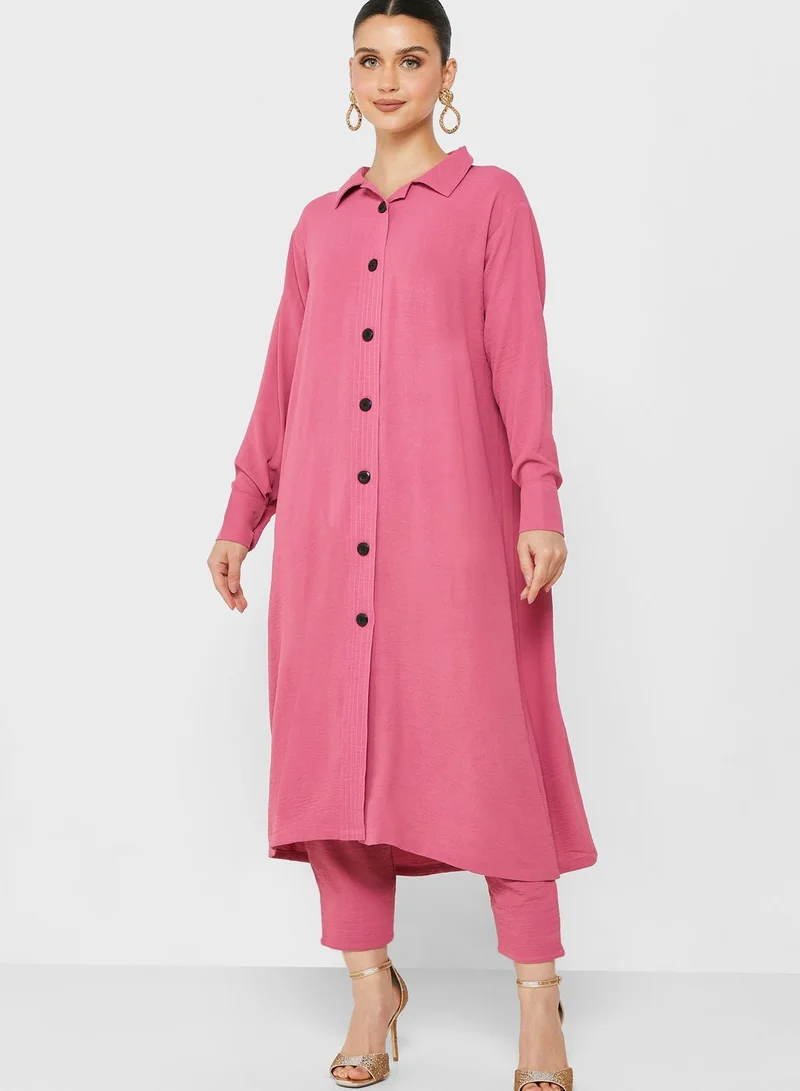 Khizana Longline Shirt & Pants Set