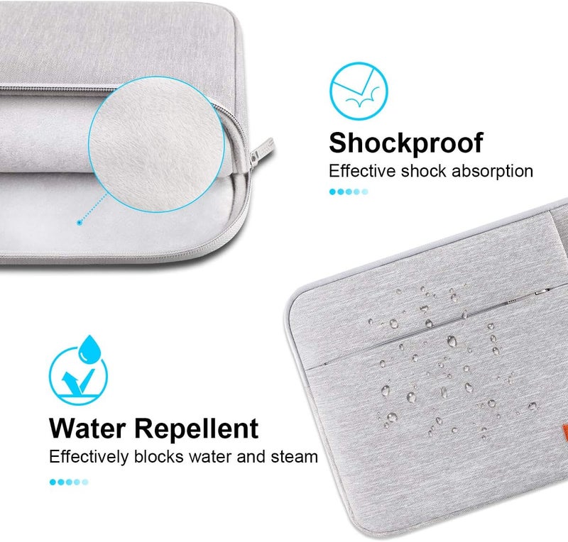 Lacdo Laptop Sleeve Case for 16 inch New MacBook Pro M4/M3/M2/M1 Pro/Max A3403 A3186 A2991 A2780 A2485 A2141 2024-2019 | 15 inch Microsoft Surface Laptop 7th Copilot+PC, 6 5 4 3 Computer Bag, Gray - Image 3