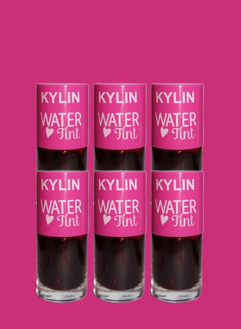 KYLIN 6 Pieces Water Tint Lip Gloss Cherry Ade - Image 1