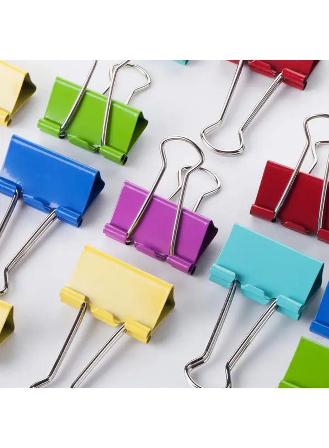 48 Pcs Colorful Metal Paper Clips 55cm Assorted Colors Red Blue Green Yellow Orange With Metal Rings For Office And Home Use Office Supplies - Image 5