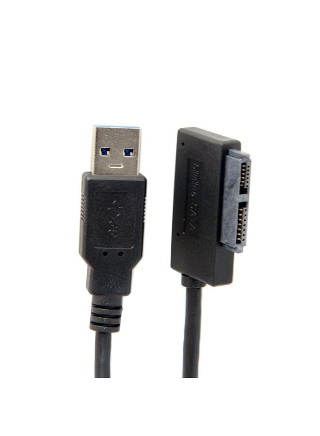 USB 3.0 to 7+6 13pin Slimline Sata Adapter Cable for Laptop Cd DVD ROM Optical Drive