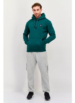 adidas Originals Men Sportswear Fit Long Sleeves Training Hoodies, Dark Green  - Image 4