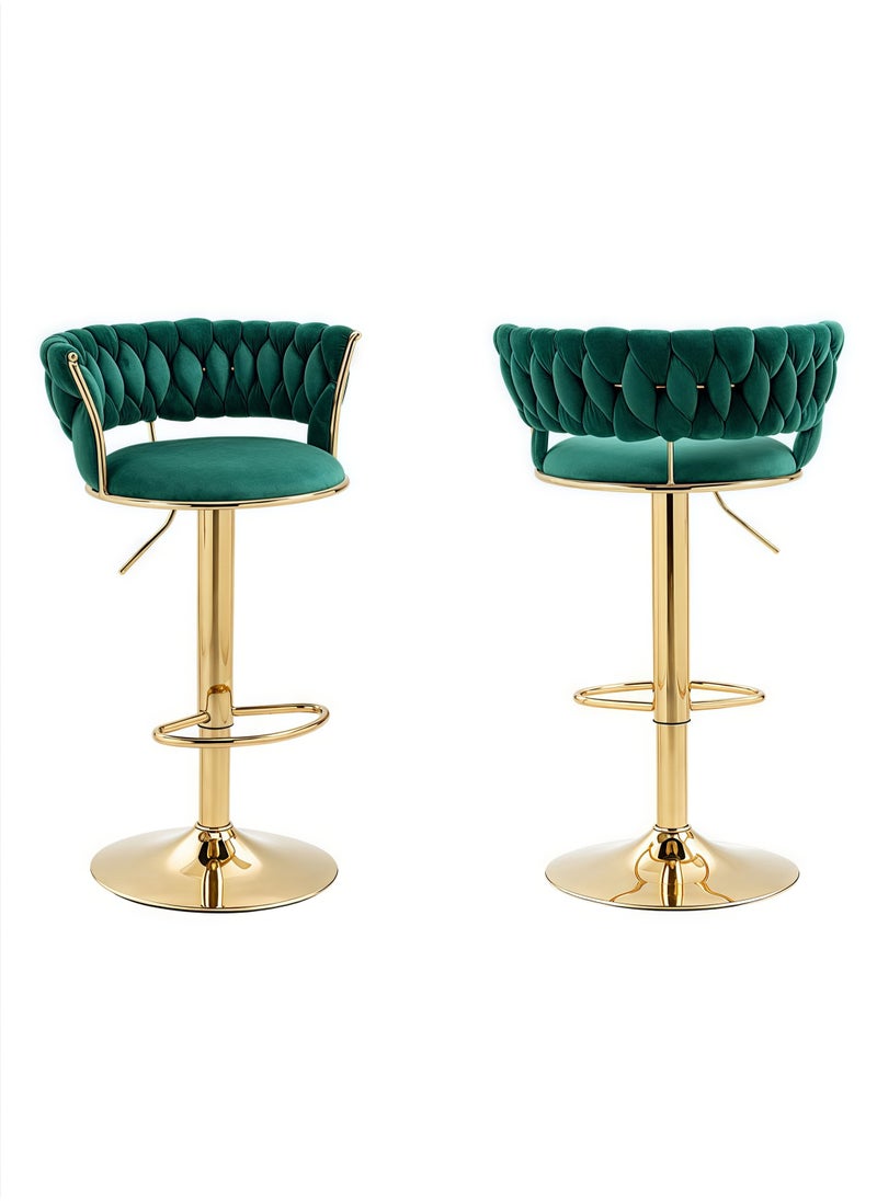 Generic - Swivel Bar Stools, Adjustable Counter Height Barstools Bar Chairs Modern Counter Stool - Image 1
