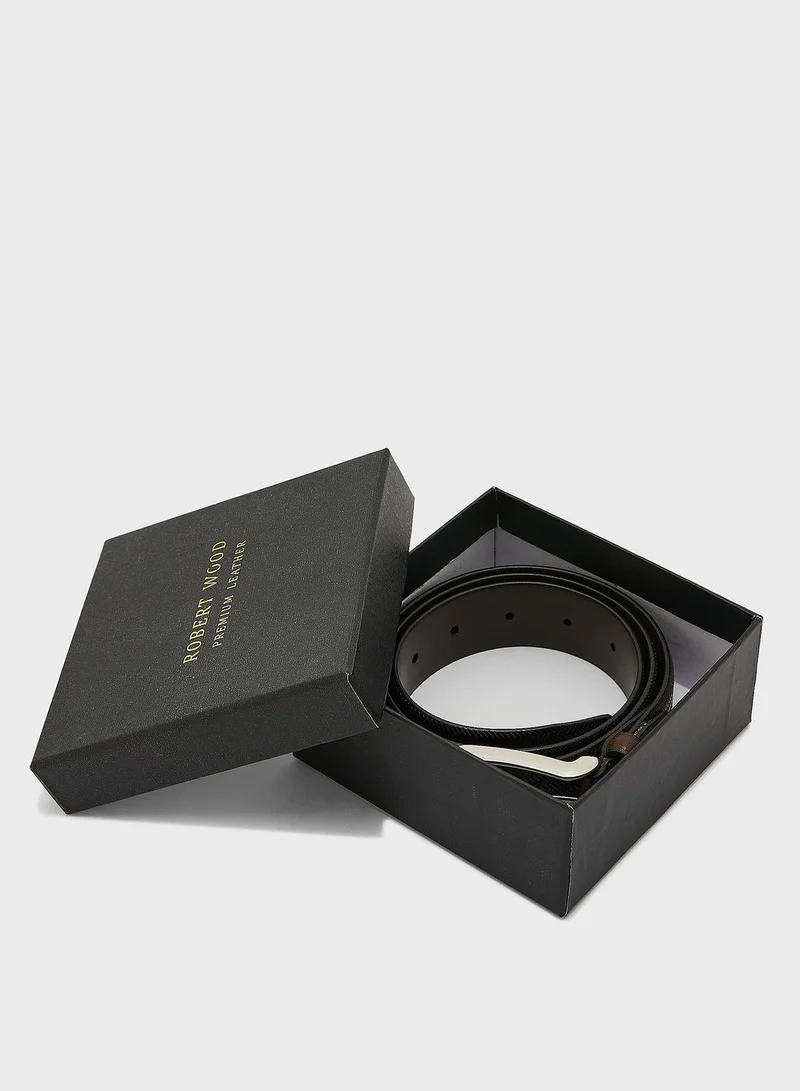 Robert Wood Premium Italian Leather Formal Belt