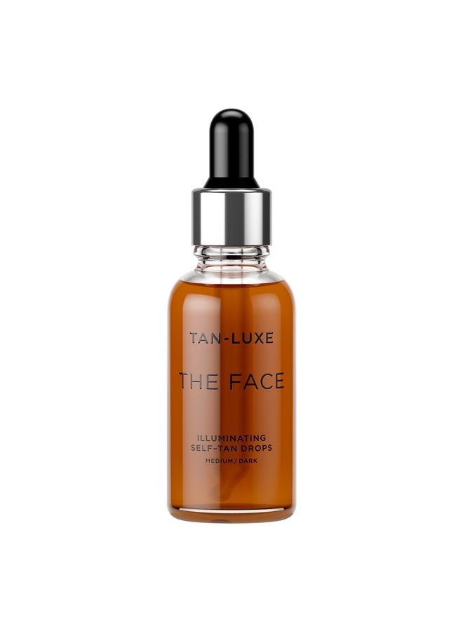 TAN-LUXE The Face - Illuminating Self-Tan Drops to Create Your Own Self Tanner, 30ml - Cruelty & Toxin Free - Medium/Dark - Image 1