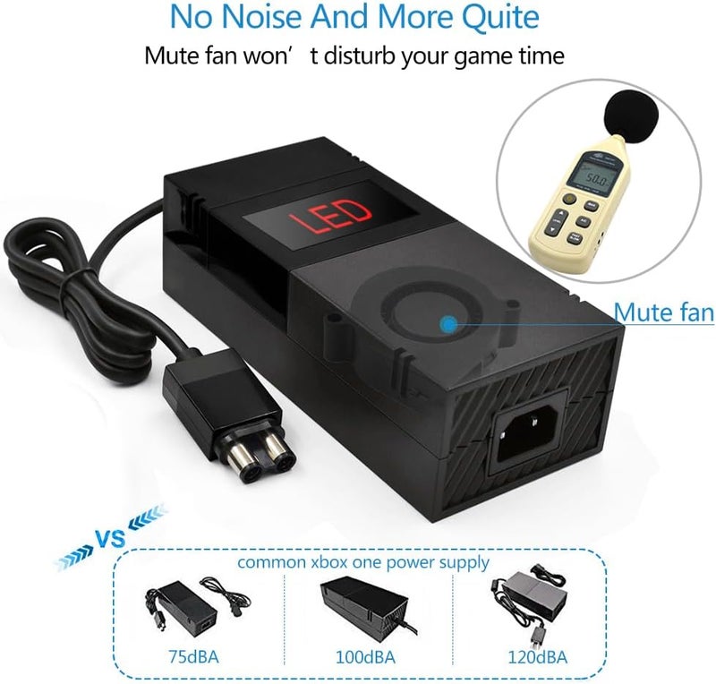 Lyyes Power Brick for Xbox One, Xbox one Power Supply AC Adapter Replacement Charger - Image 2